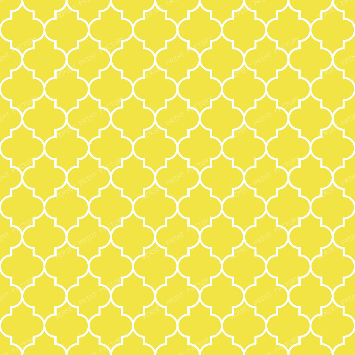 Black And White Latticework, Quatrefoil, Trellis — Yellow