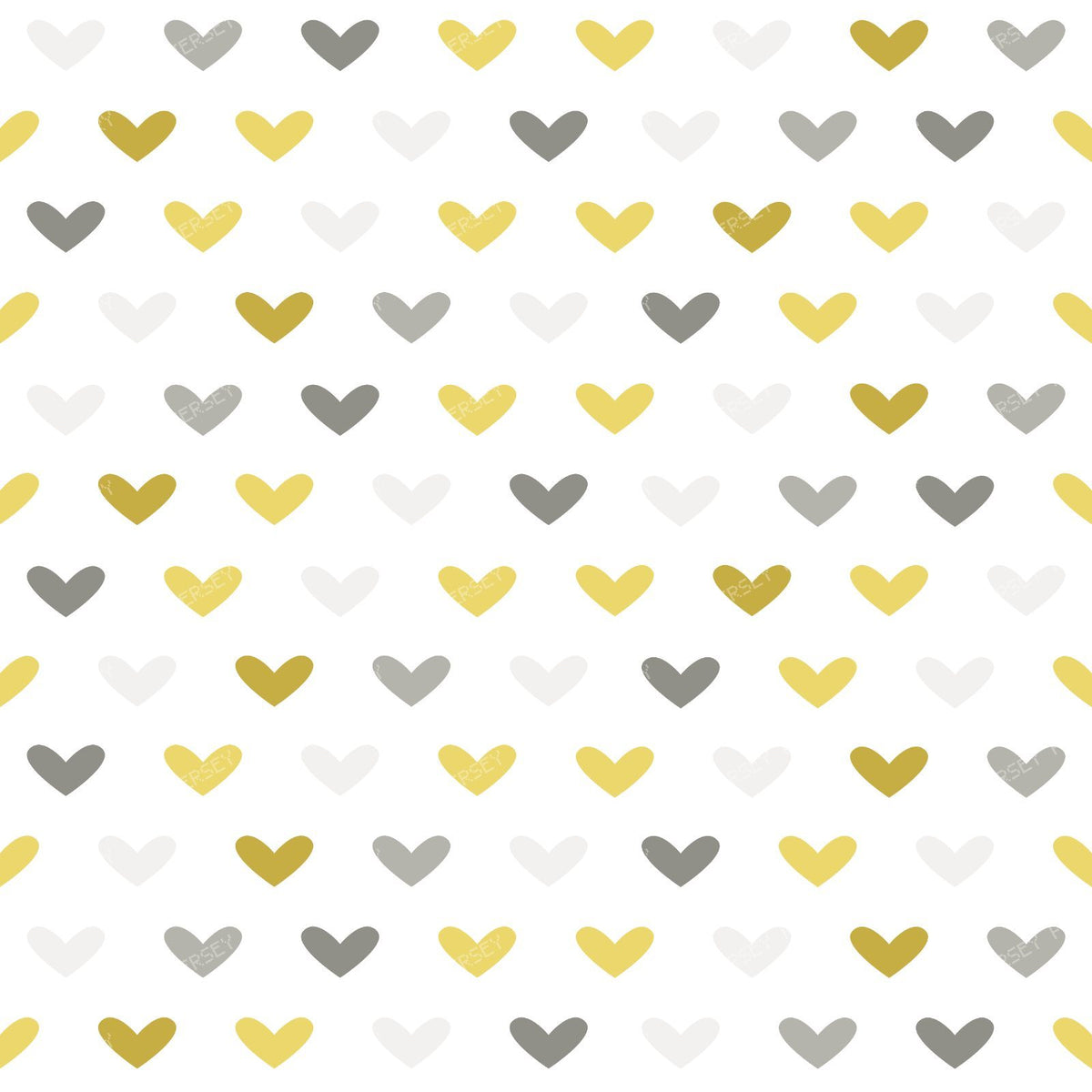 Pattern Of Hearts, Blue Hearts, Brown Hearts, Orange Hearts — Colorful 17