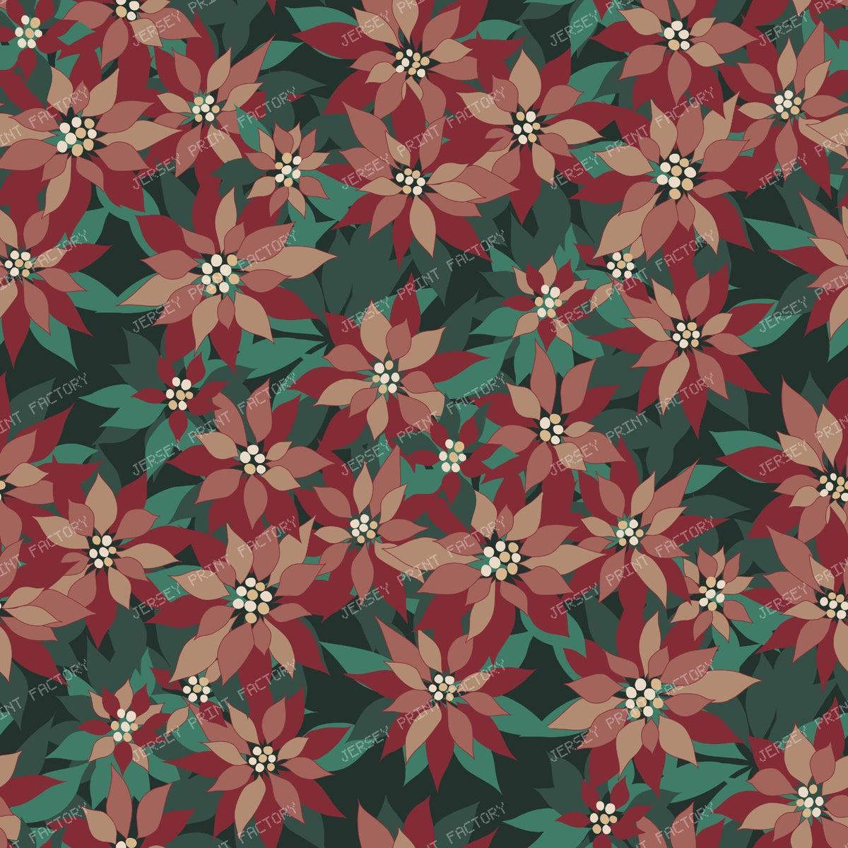 Christmas Blooms Poinsettias