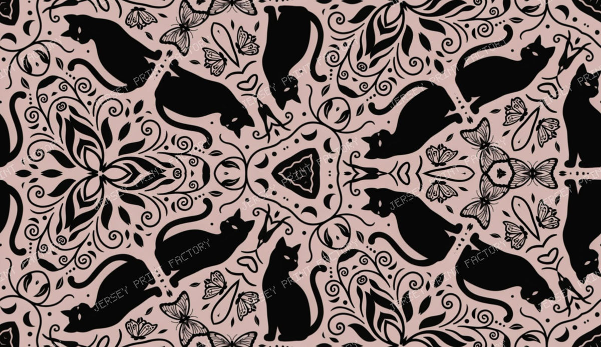 Abstract Black Cat