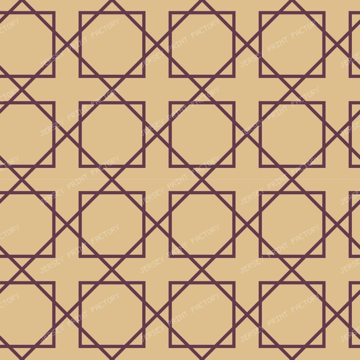 Cairo Star Gold On Plum — Plum on Gold