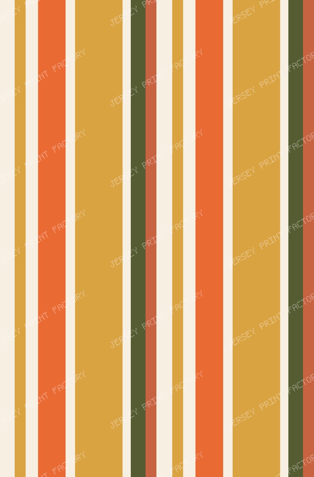 Classic Mid-Century Multi Stripe