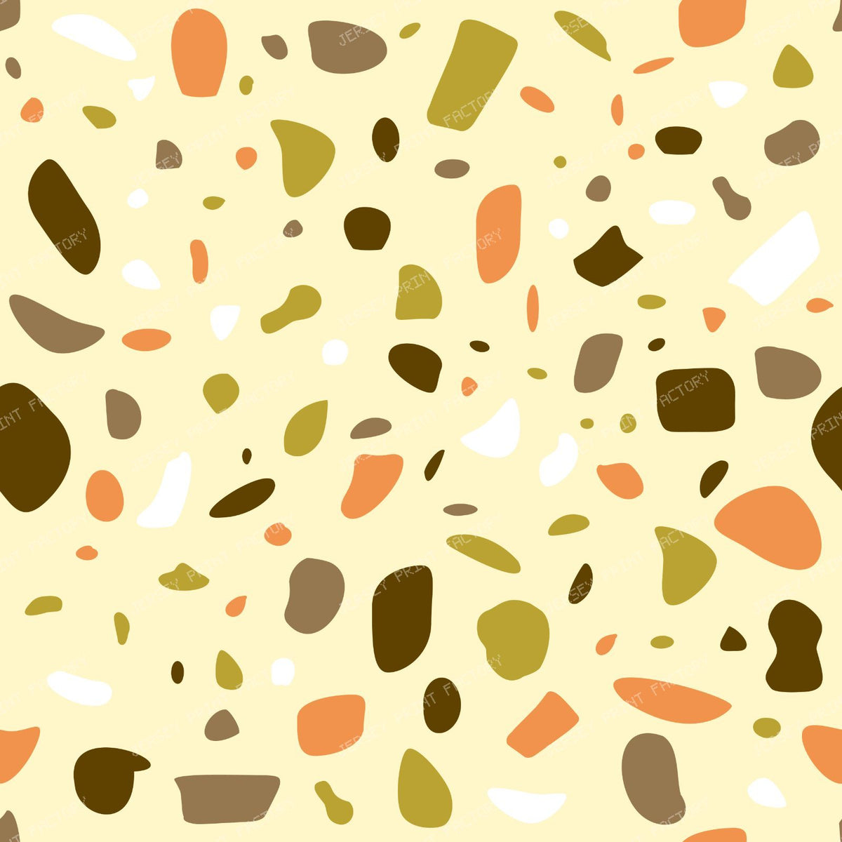 Terrazzo Pattern, Blue Terrazzo, Marble Terrazzo — Yellow 2