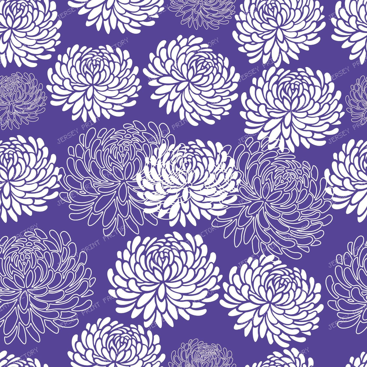 Blue Dahlia, White Dahlia, Pattern Of Flowers — Purple 3