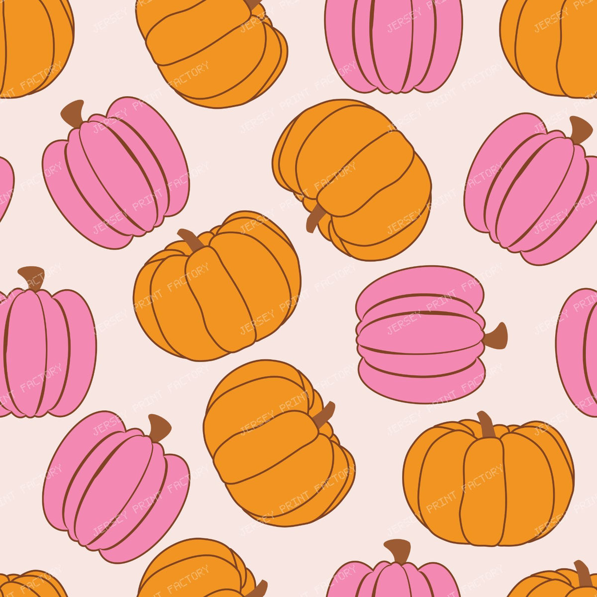 Pumpkin Pattern, Orange Pumpkin, Pink Pumpkin, Autumn