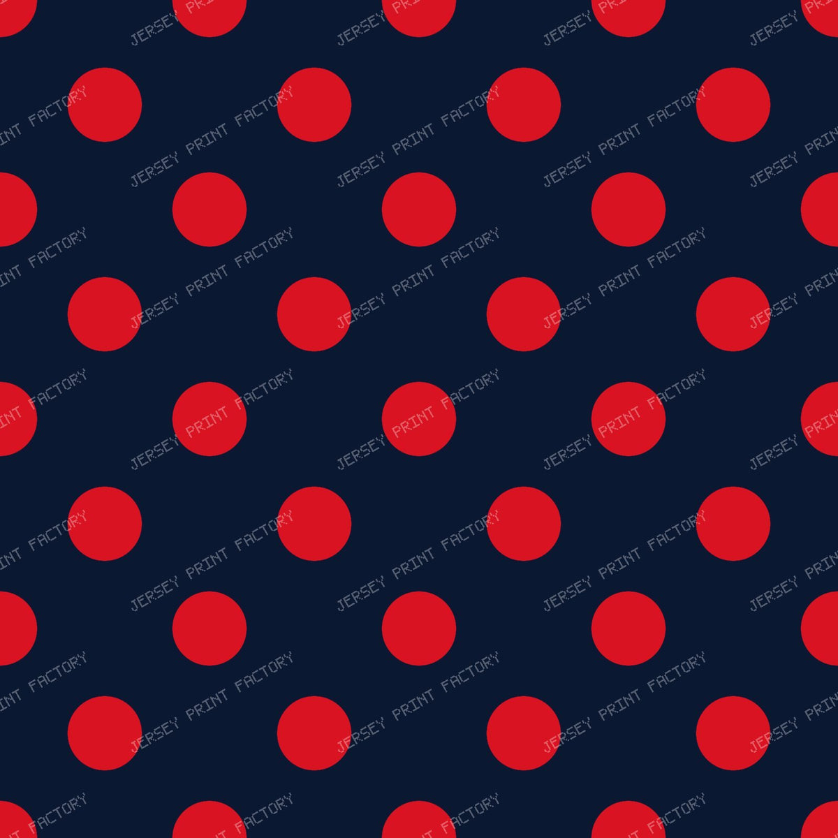 Midnight Navy & Cherry Red