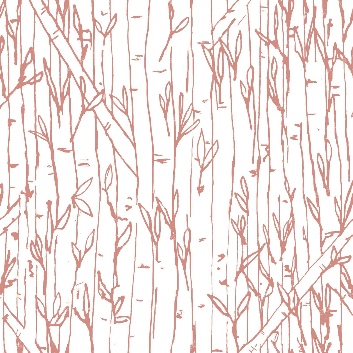 Bamboo Forest in Blush Pink