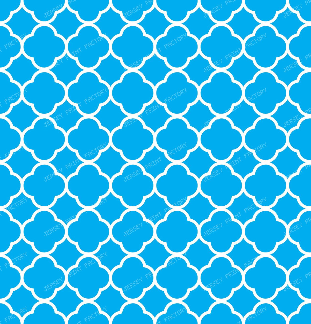 Blue Quatrefoil, Latticework, Moroccan Trellis — Blue 2