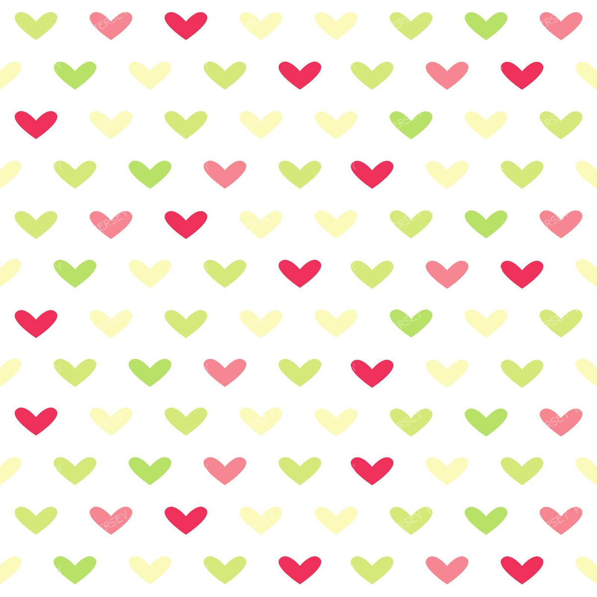 Pattern Of Hearts, Blue Hearts, Brown Hearts, Orange Hearts — Colorful 16