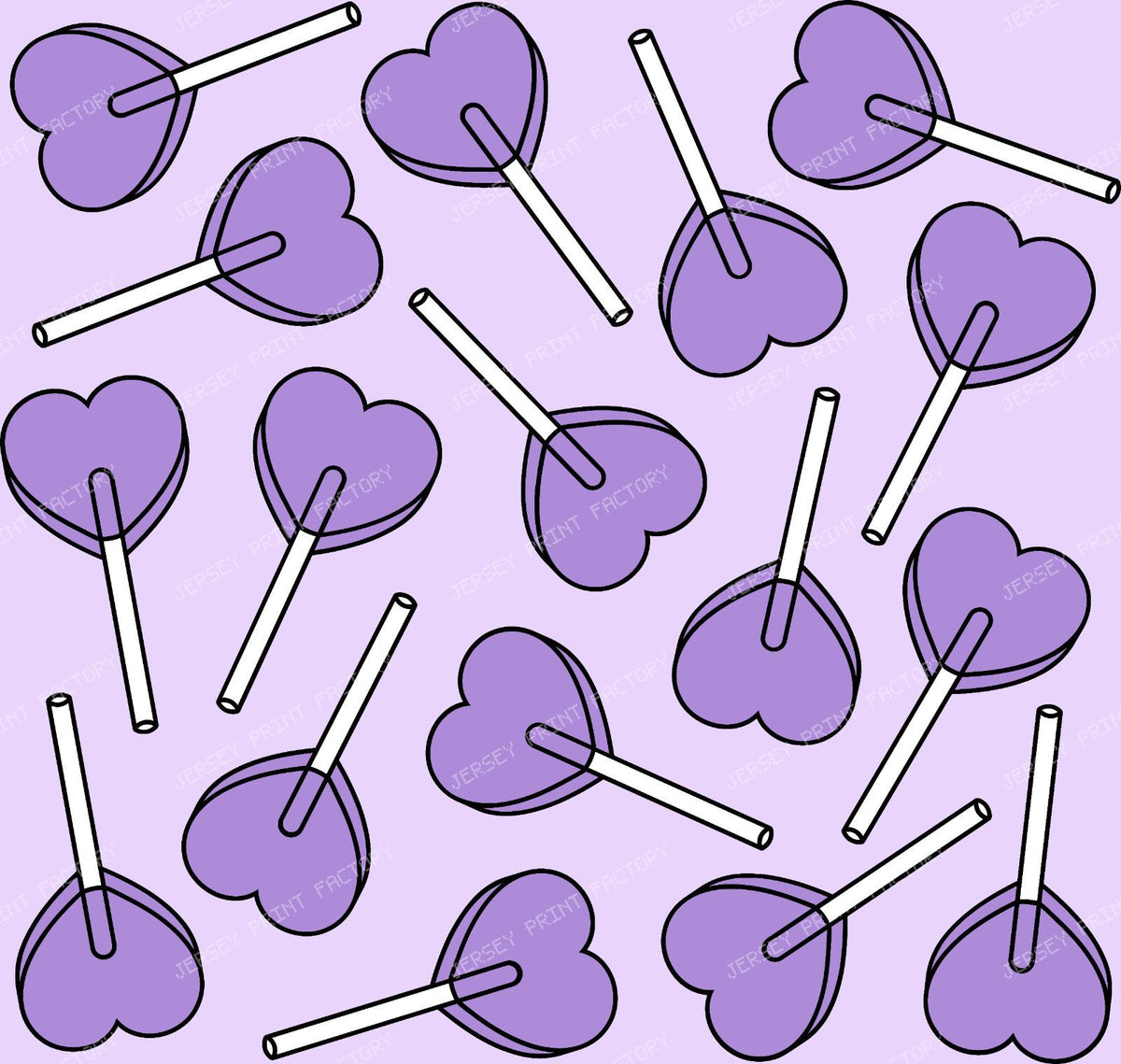 Blue Lollipops, Heart Lollipops, Lollipop Pattern — Purple 5