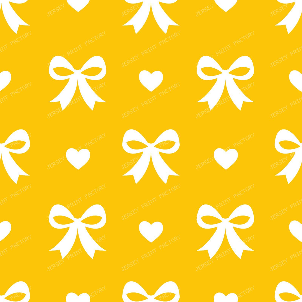 Bow Pattern, Coquette Bow, Ribbon, Cute Bow, White Bow, Hearts, Black — Yellow