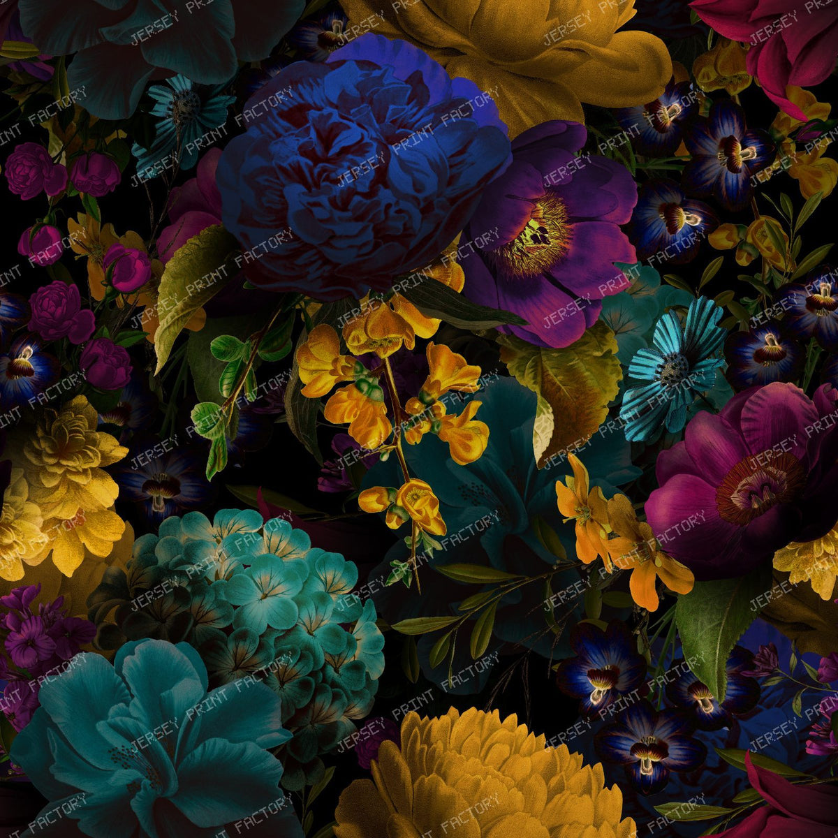 A Grandmillennial Midnight Garden with Vintage Romance and Dramatic Beauty - Black