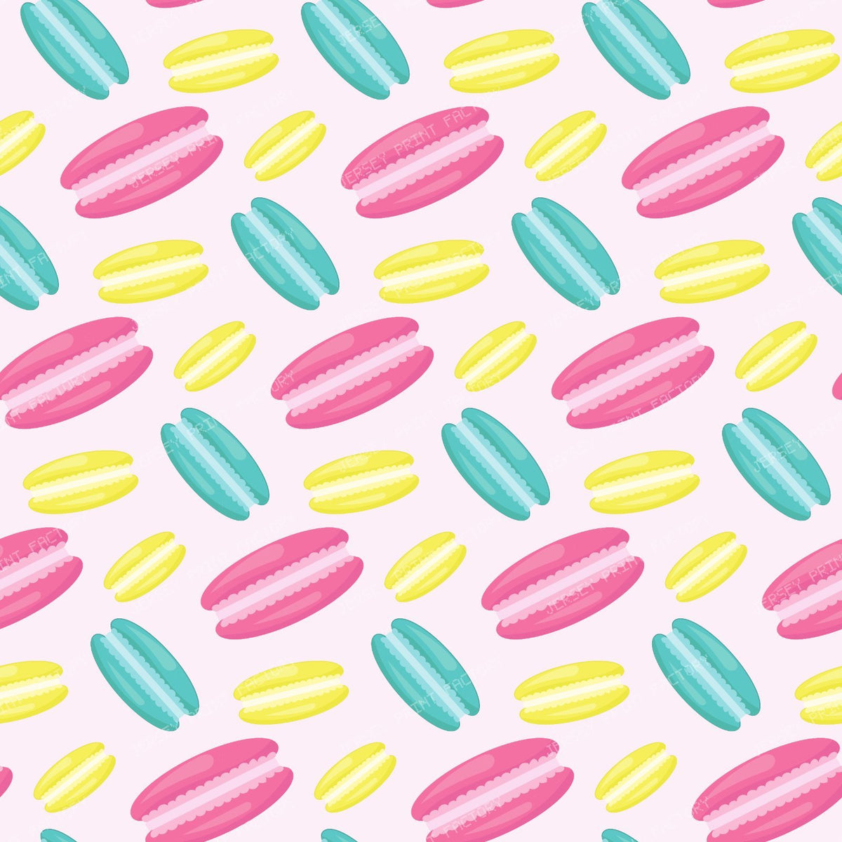 Macaron Pattern, Colorful Macarons, French Cookies — Pink