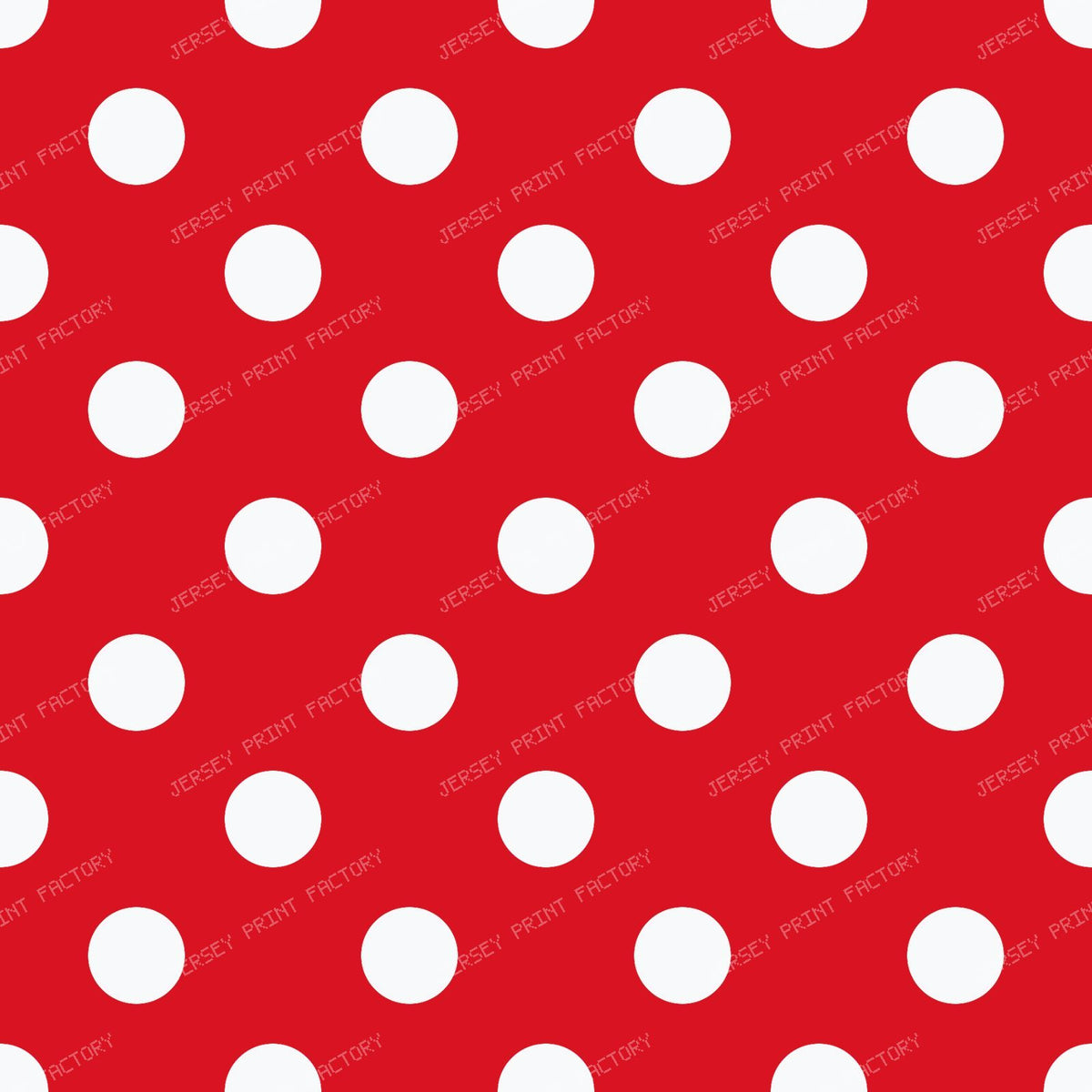 Neutral Minimalist Polka Dots Cherry Red Crisp White