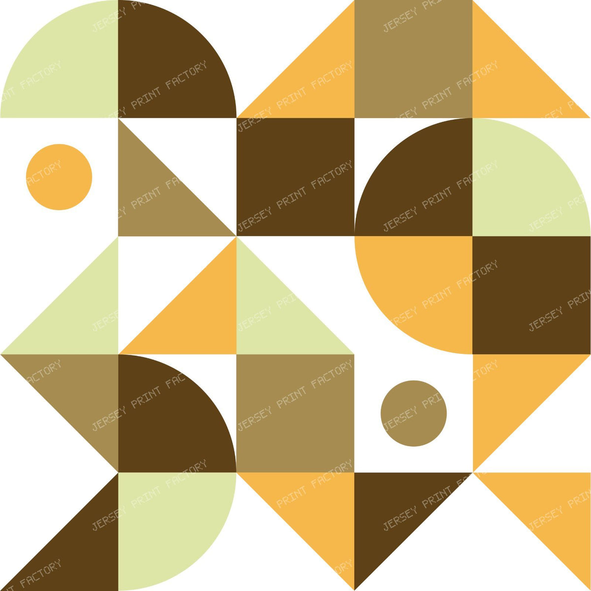 Colorful Bauhaus Pattern, Retro Pattern, Geometric Pattern — Colorful 15