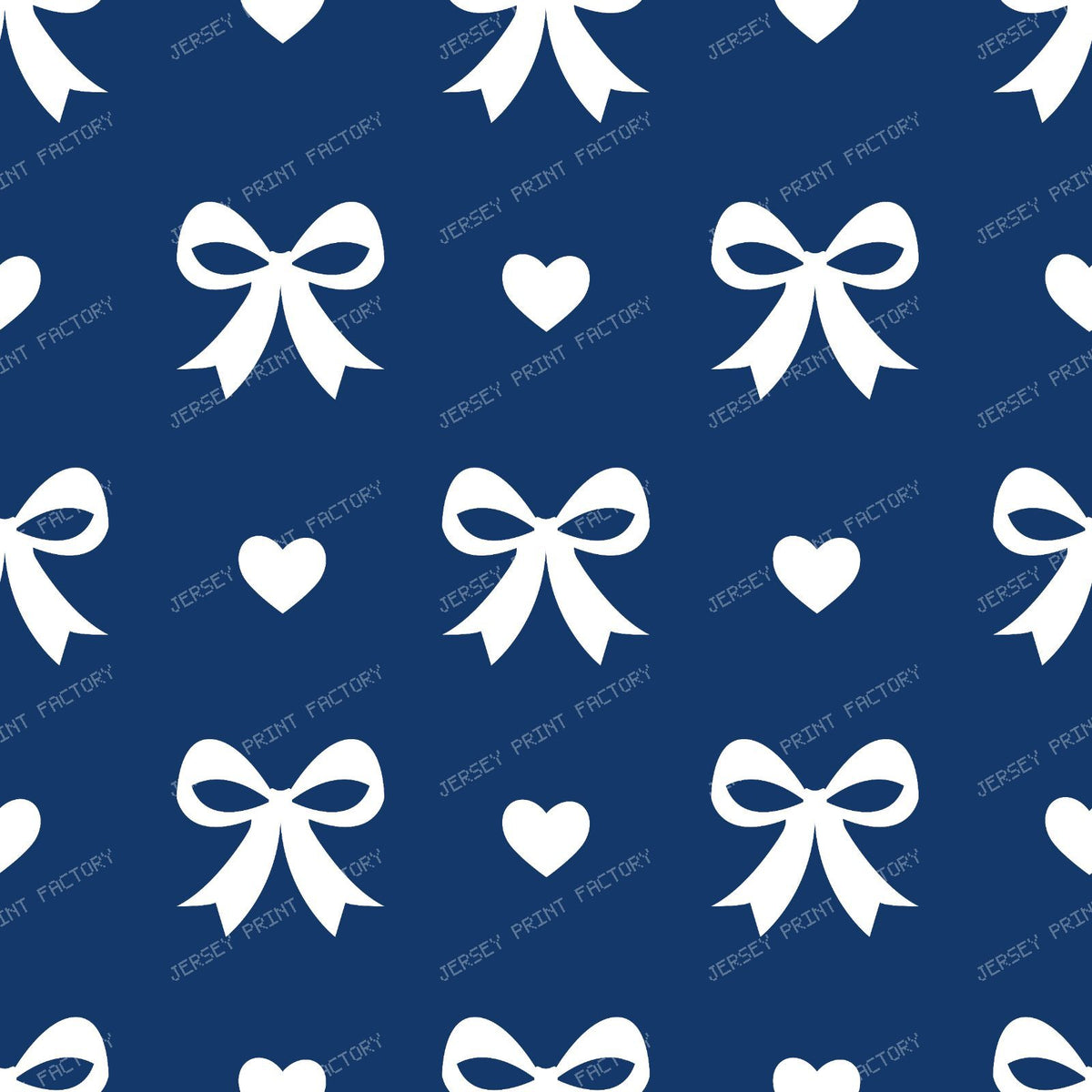 Bow Pattern, Coquette Bow, Ribbon, Cute Bow, White Bow, Hearts, Black — Navy Blue 1