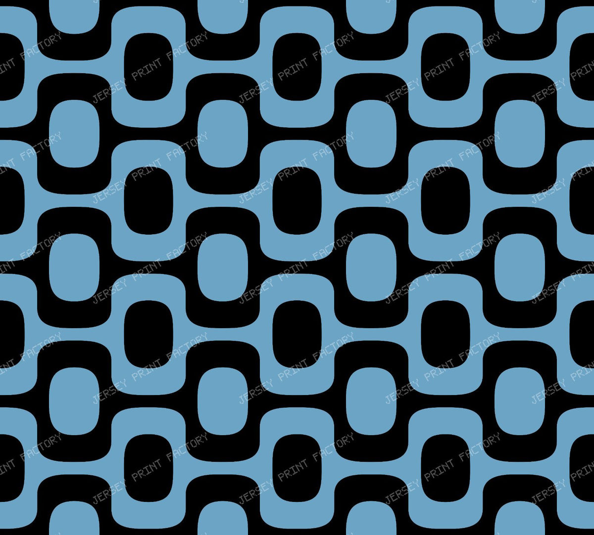 Black and White Ipanema Pattern, Ipanema Sidewalk, Beach Pattern — Blue 6