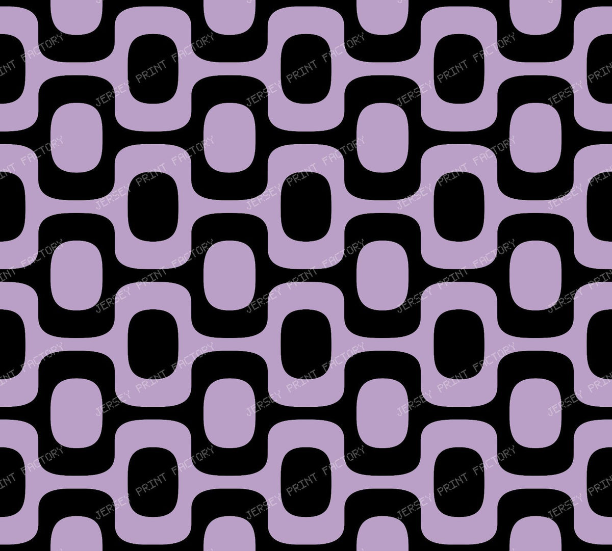 Black and White Ipanema Pattern, Ipanema Sidewalk, Beach Pattern — Purple 3