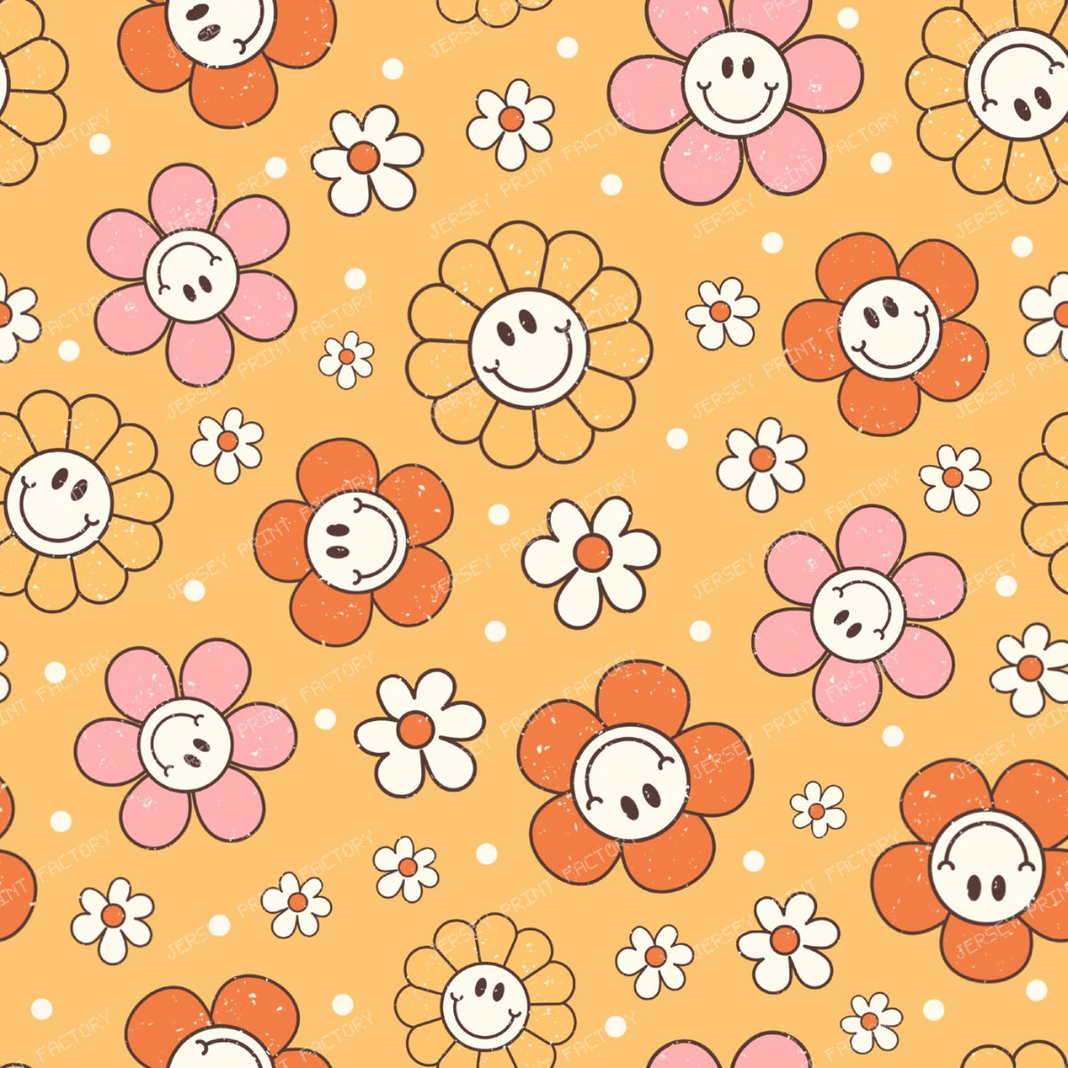 Happy Daisies On Yellow