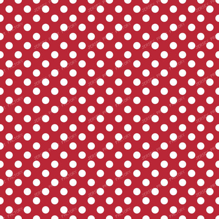Blue Polka Dots, Polka Dot Pattern, Dots, Dotted — Red
