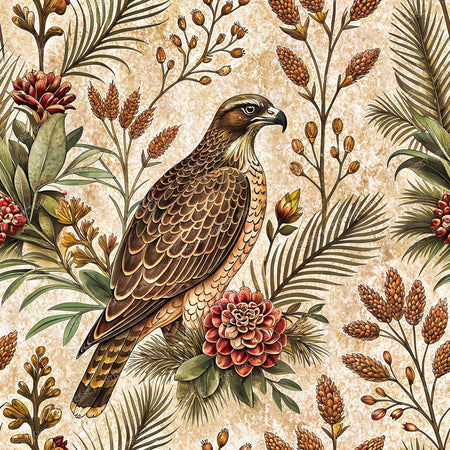 Brown And Beige Falcon