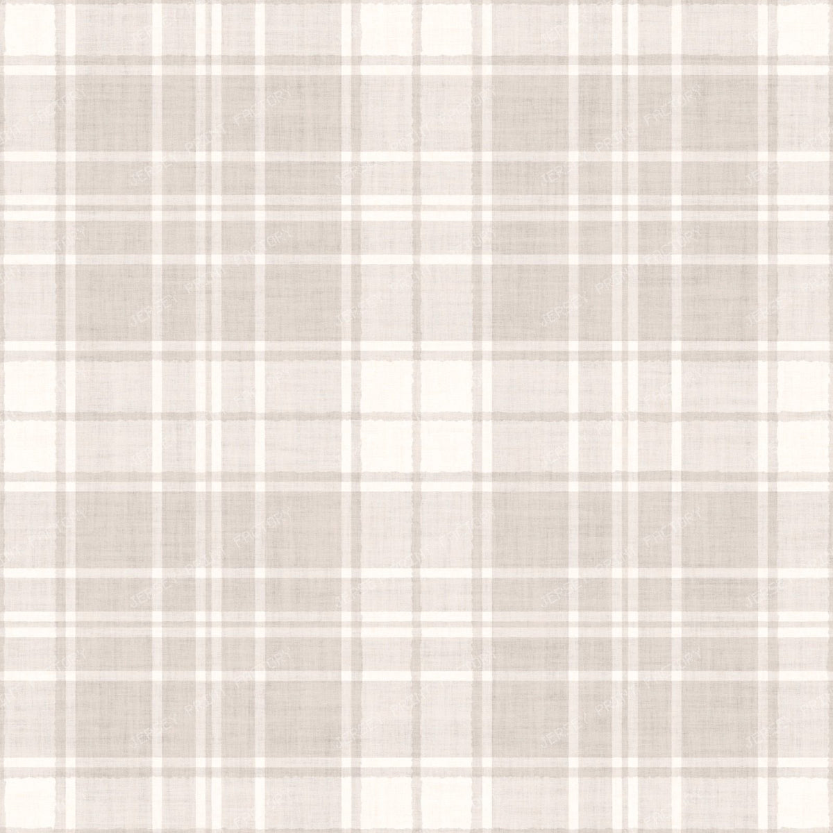 Elara Linen Check Soft Blue & Beige — Pale Grey