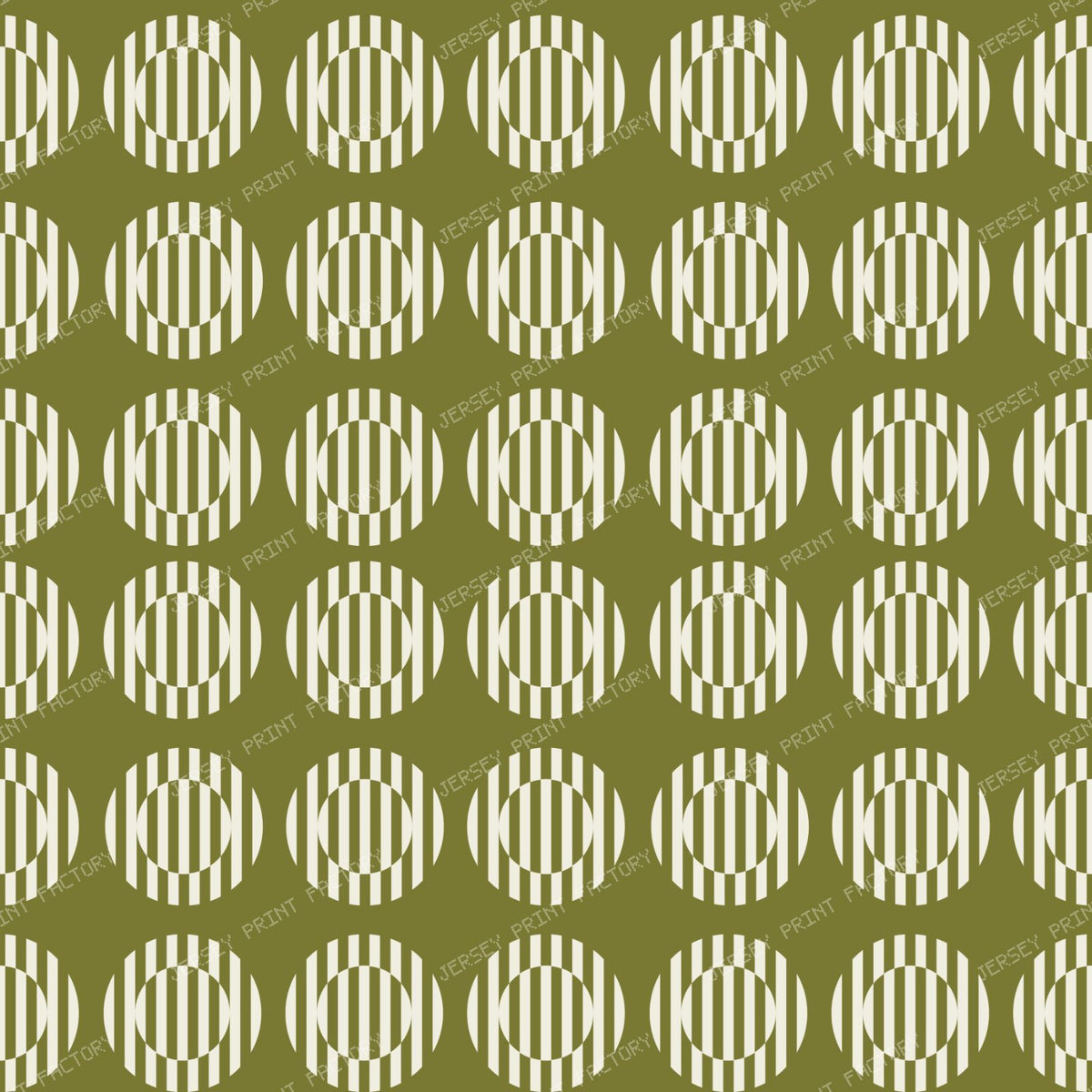 Beige Circles Green Background 1
