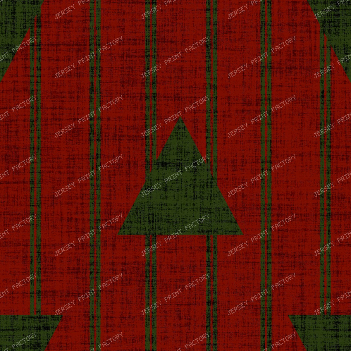 Christmas Arrow Stripe Brick Red Linen Texture