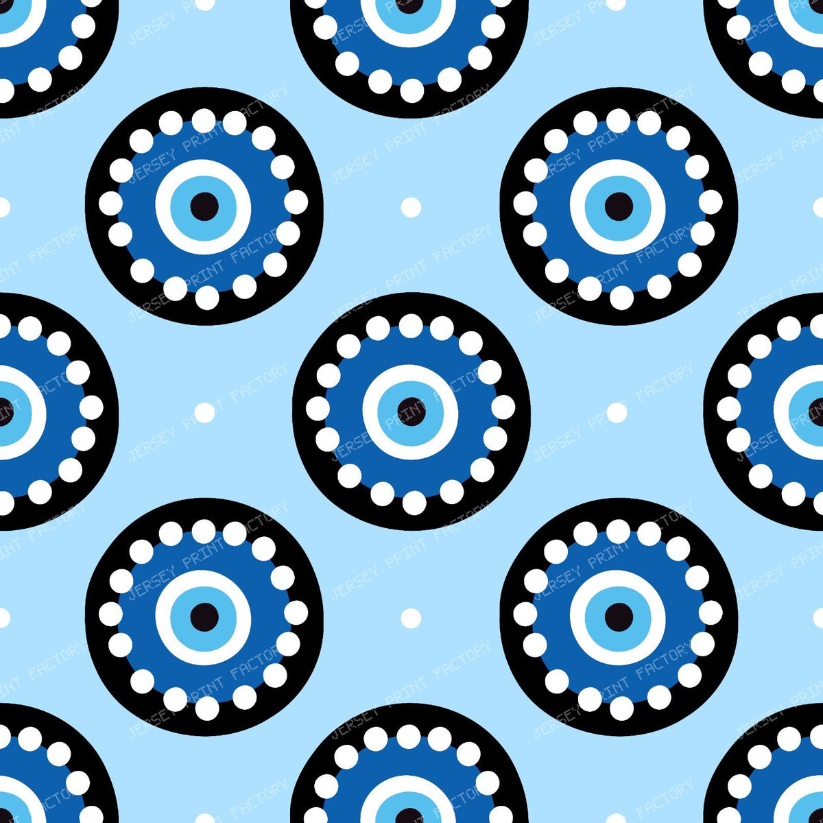 Evil Eye Pattern, Turkish Eye, Mati, Mataki, Hamsa, Nazar — Blue 1