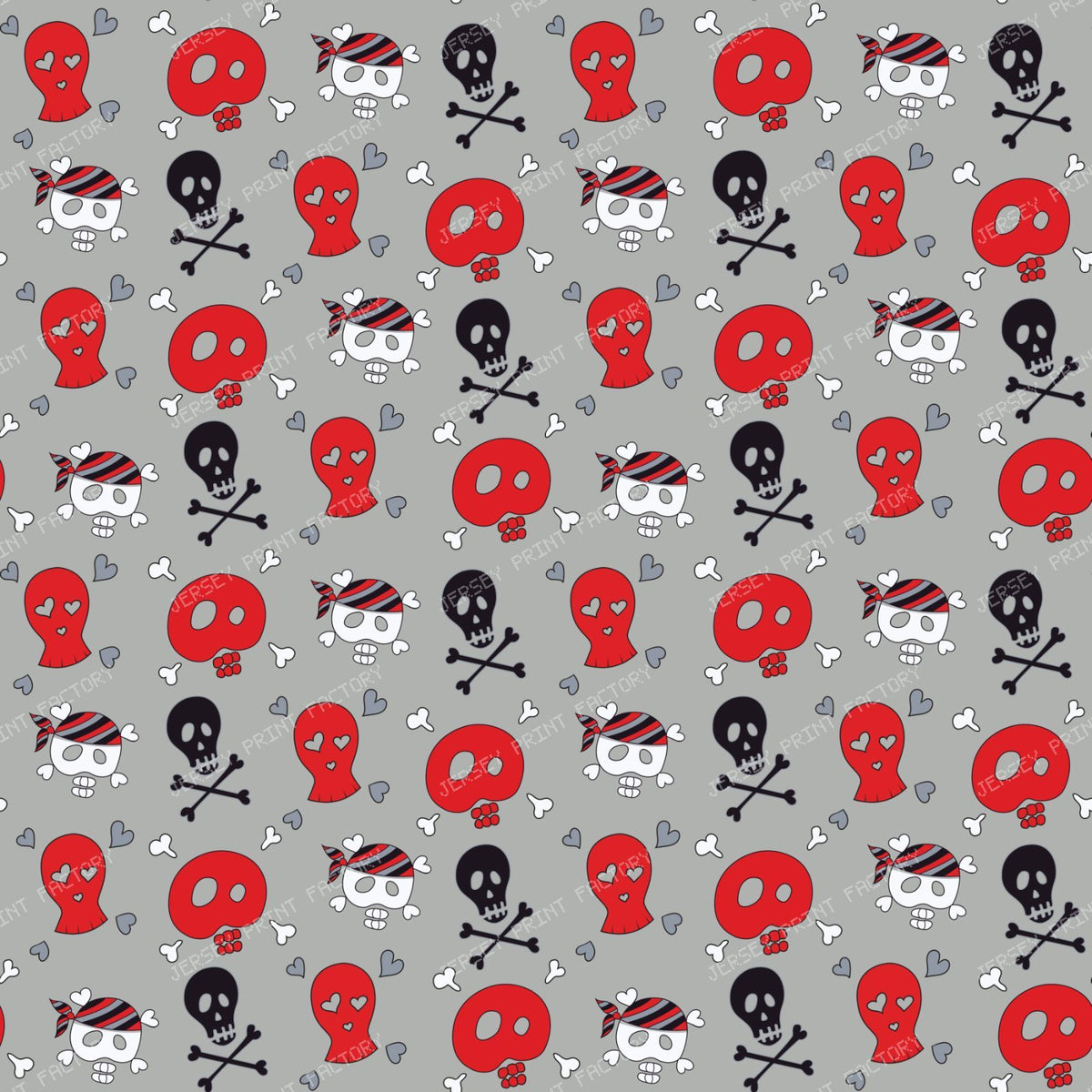 Pirate Skull, Red Skull, Skull and Bones, Crossbones