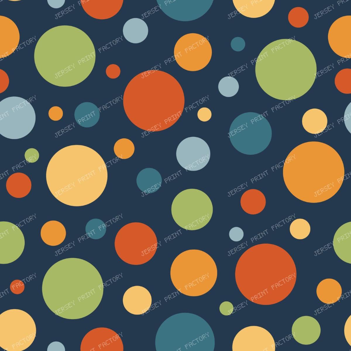 Friendly Halloween Dots Navy