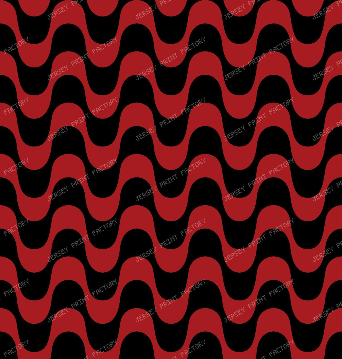 Black and White Copacabana Pattern, Copacabana Sidewalk, Beach Pattern — Red 2