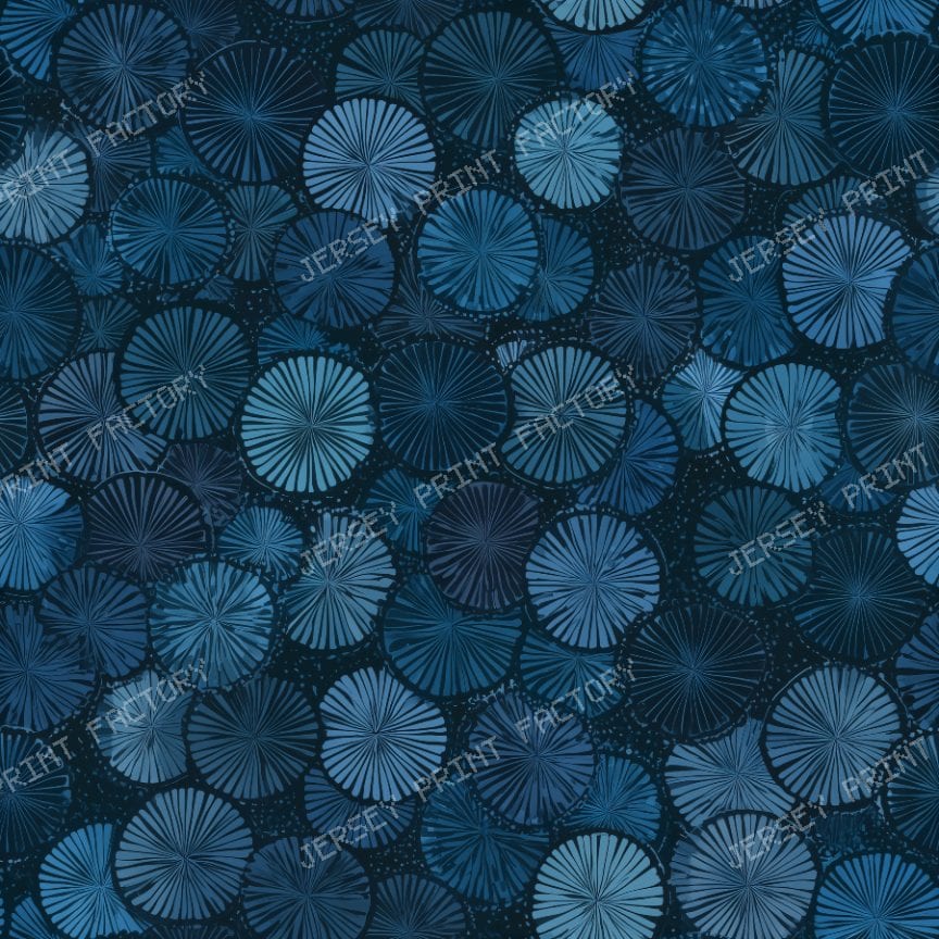 Sea Animal Blue Geometric