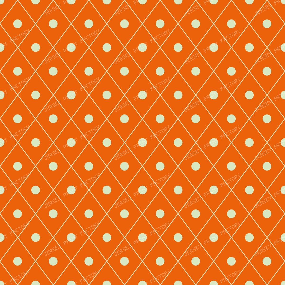 Blue Diamond Pattern, Argyle, Polka Dots, Geometric Pattern — Orange