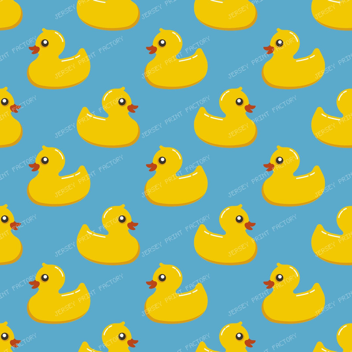 Pattern Of Ducks, Cute Ducks, Rubber Ducks, Yellow Ducks — Blue 2