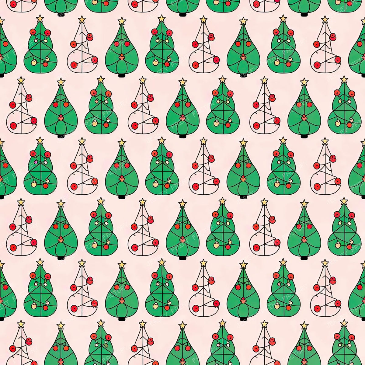 Aesthetic Green And Grey Christmas Trees — Abstract Christmas trees