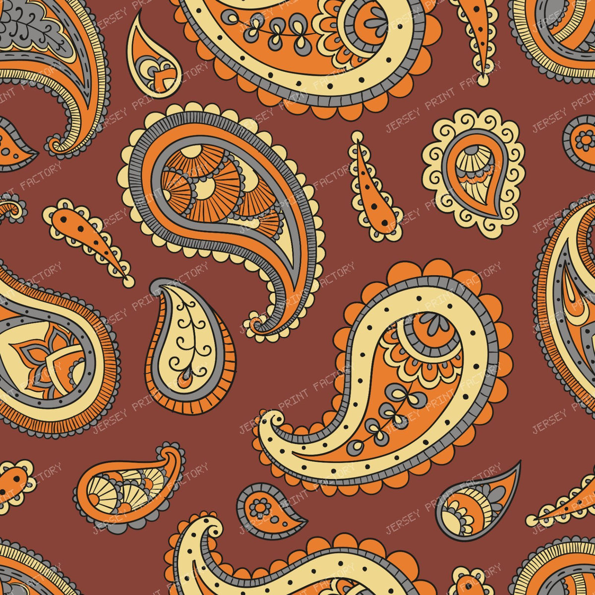 Blue Paisley, Persian Paisley, Paisley Pattern — Colorful 31