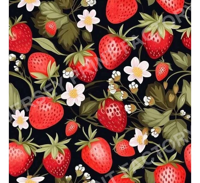 Strawberry Fields Seamless Pattern