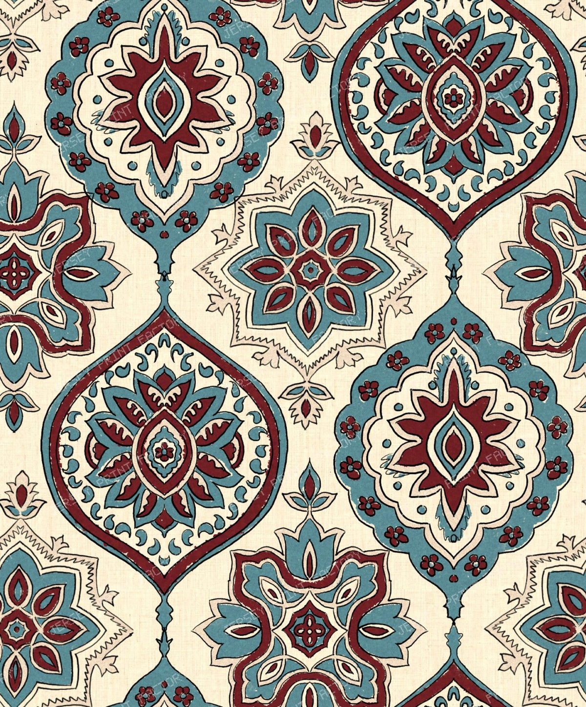 Traditional Indian Ajrakh Block Print