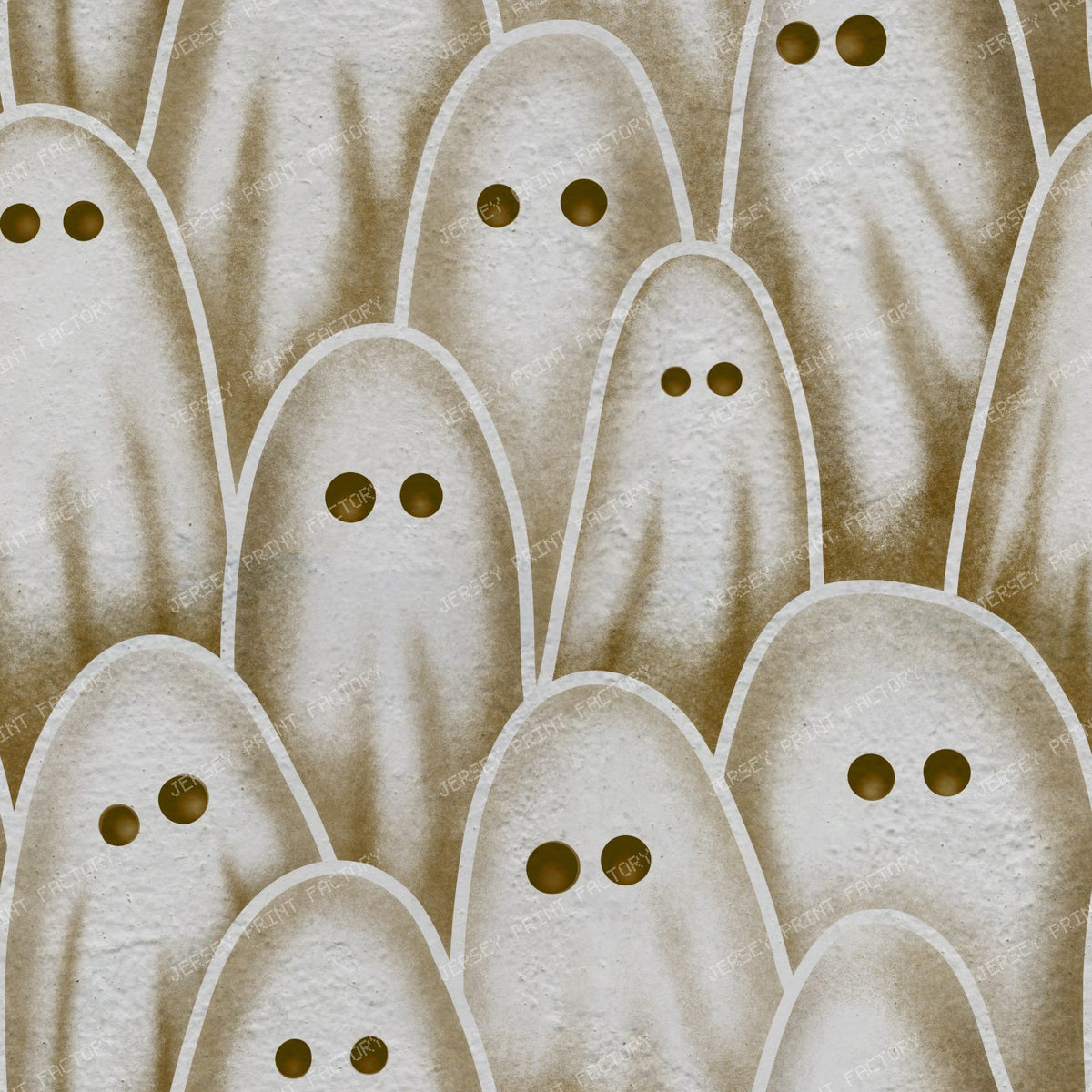 Sepia Group of Ghosts Vintage Halloween Spooky antique toned