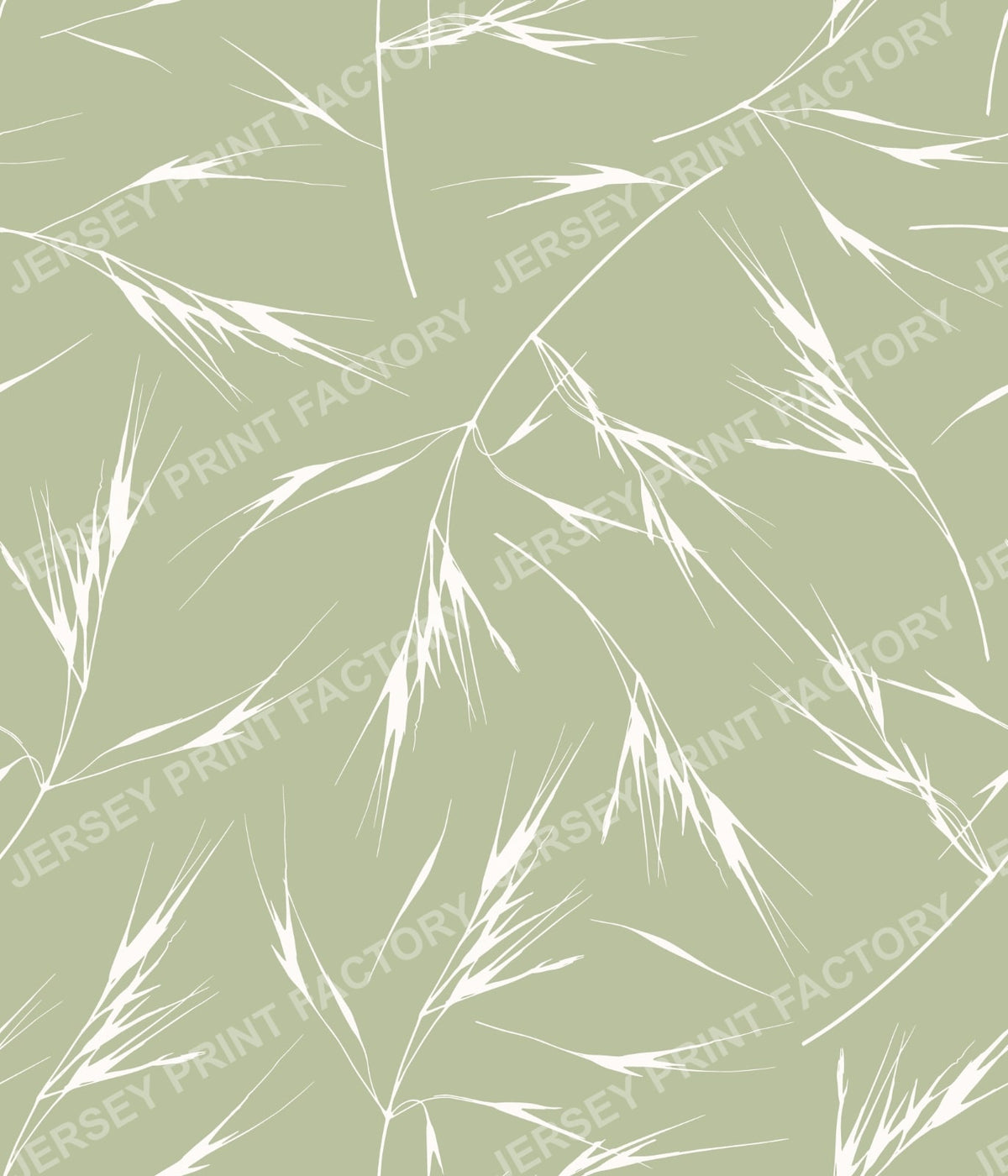 Sway - Soft Neutral Grass Pattern for Calm Modern Spaces - Sage