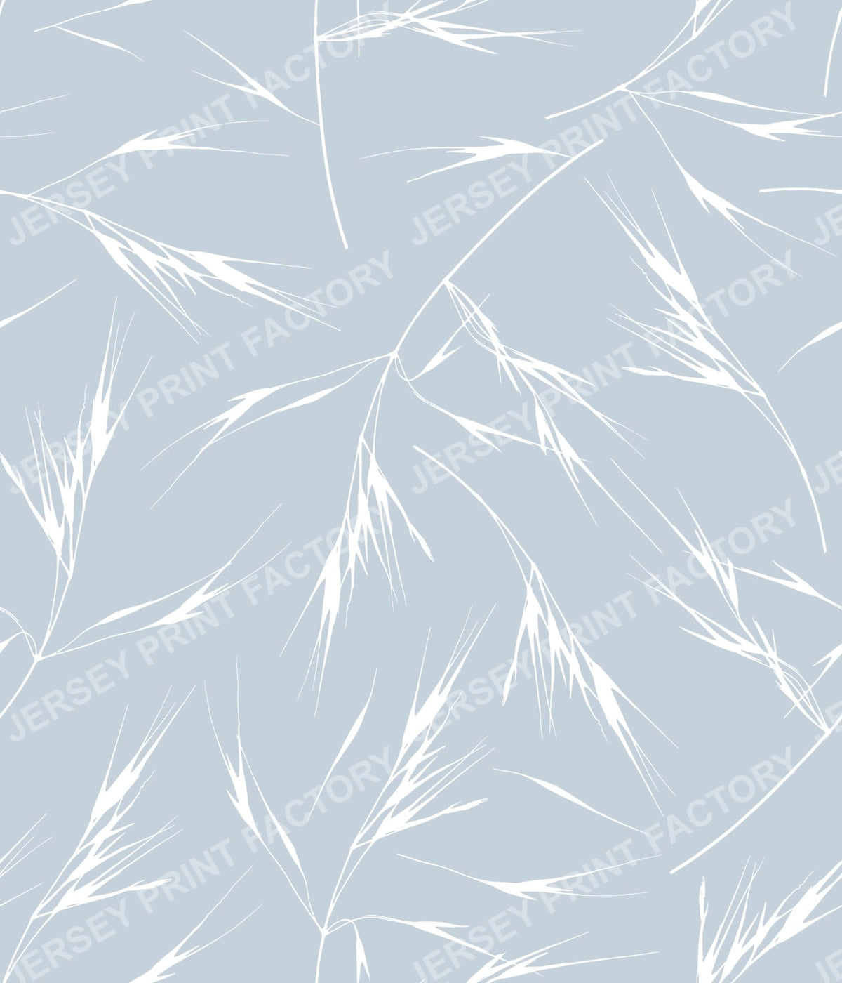 Sway - Soft Neutral Grass Pattern for Calm Modern Spaces - Frost