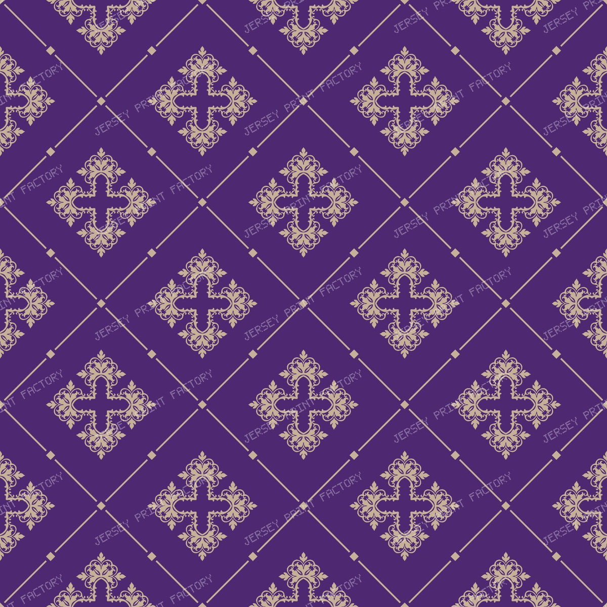 Black And White Damask, French Damask, Baroque Pattern — Purple 8