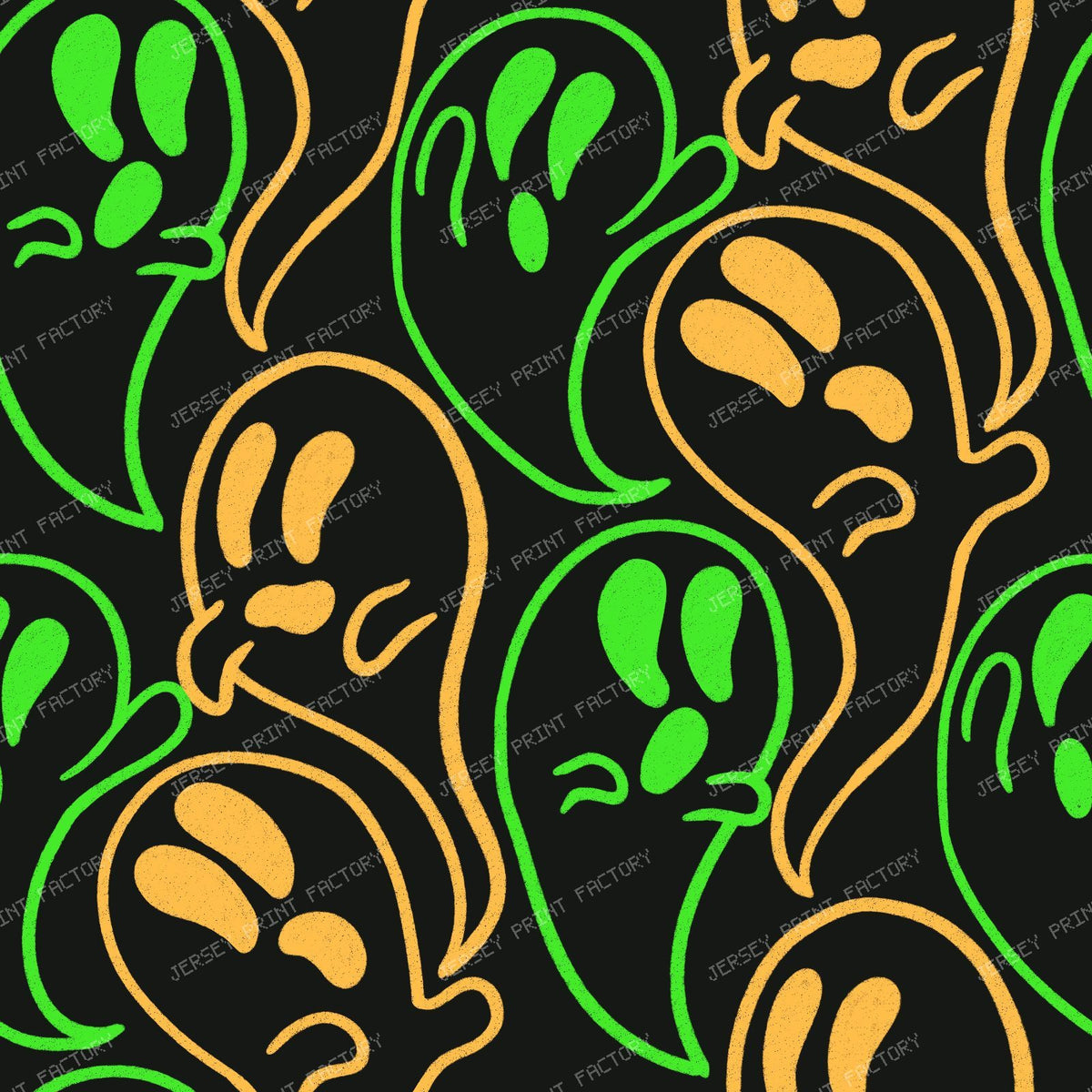 Ditsy Floral and Easter Eggs — 106 — Orange and Green