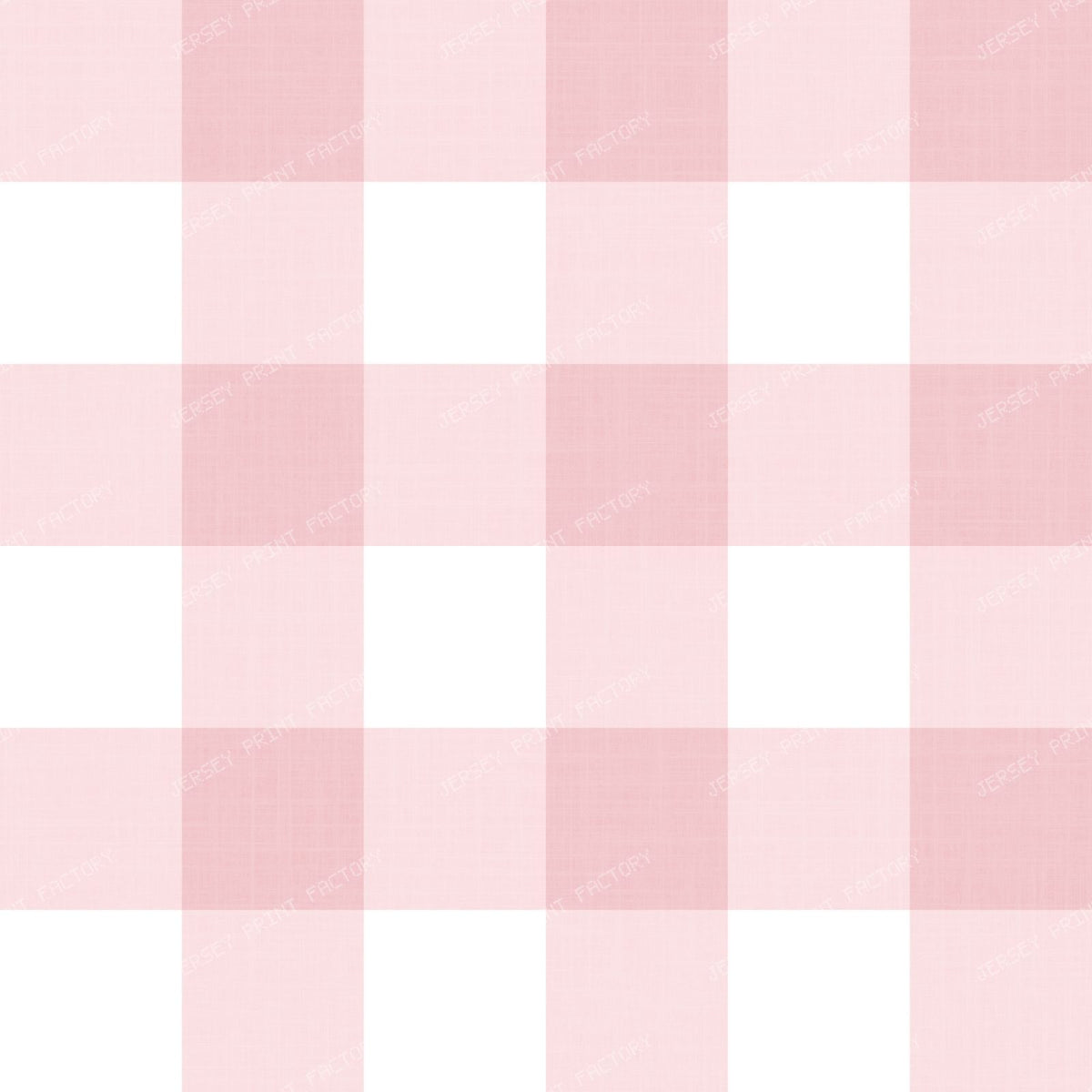 Gingham Check Linen Look - Preppy Girls Nursery - Pink Rose