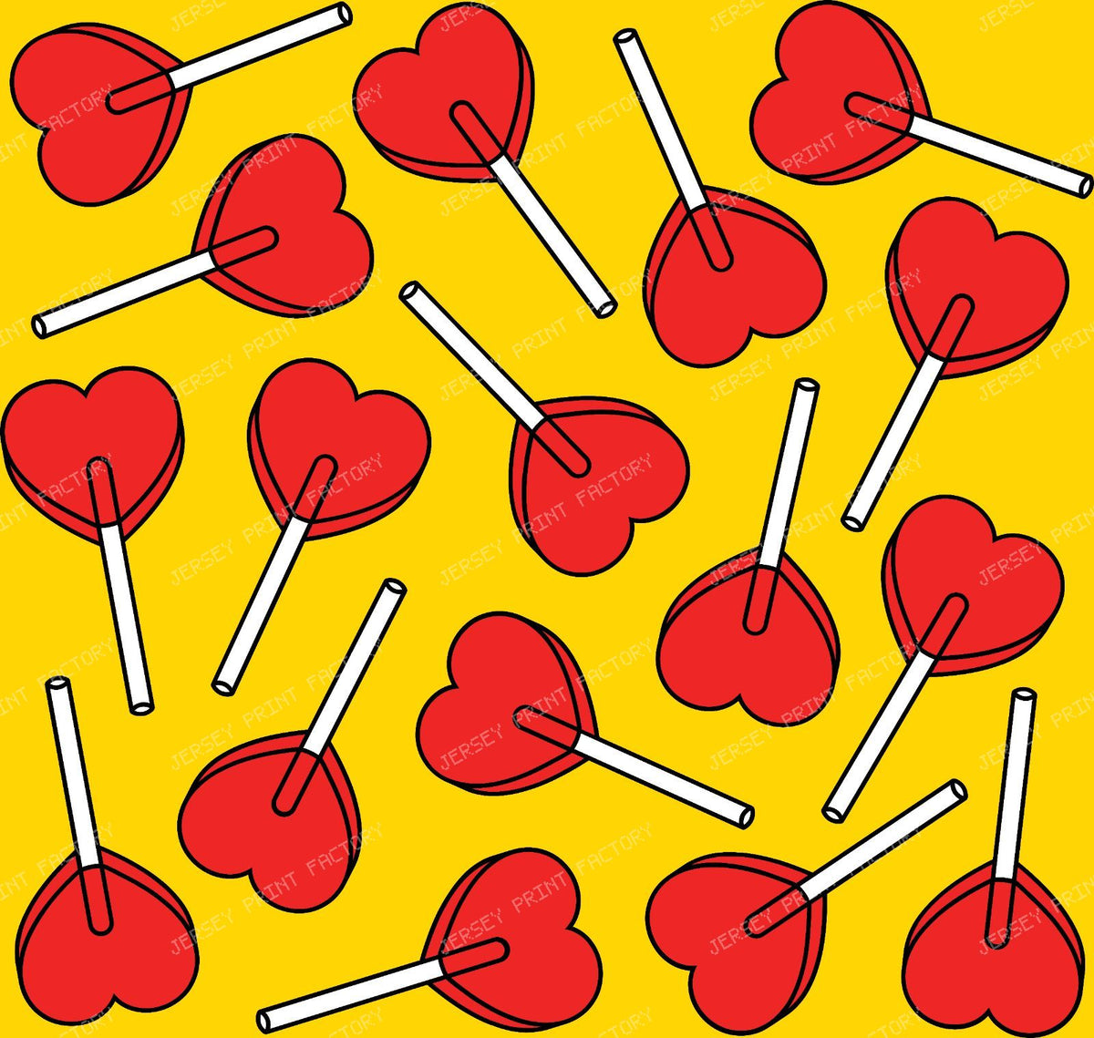 Blue Lollipops, Heart Lollipops, Lollipop Pattern — Red 9