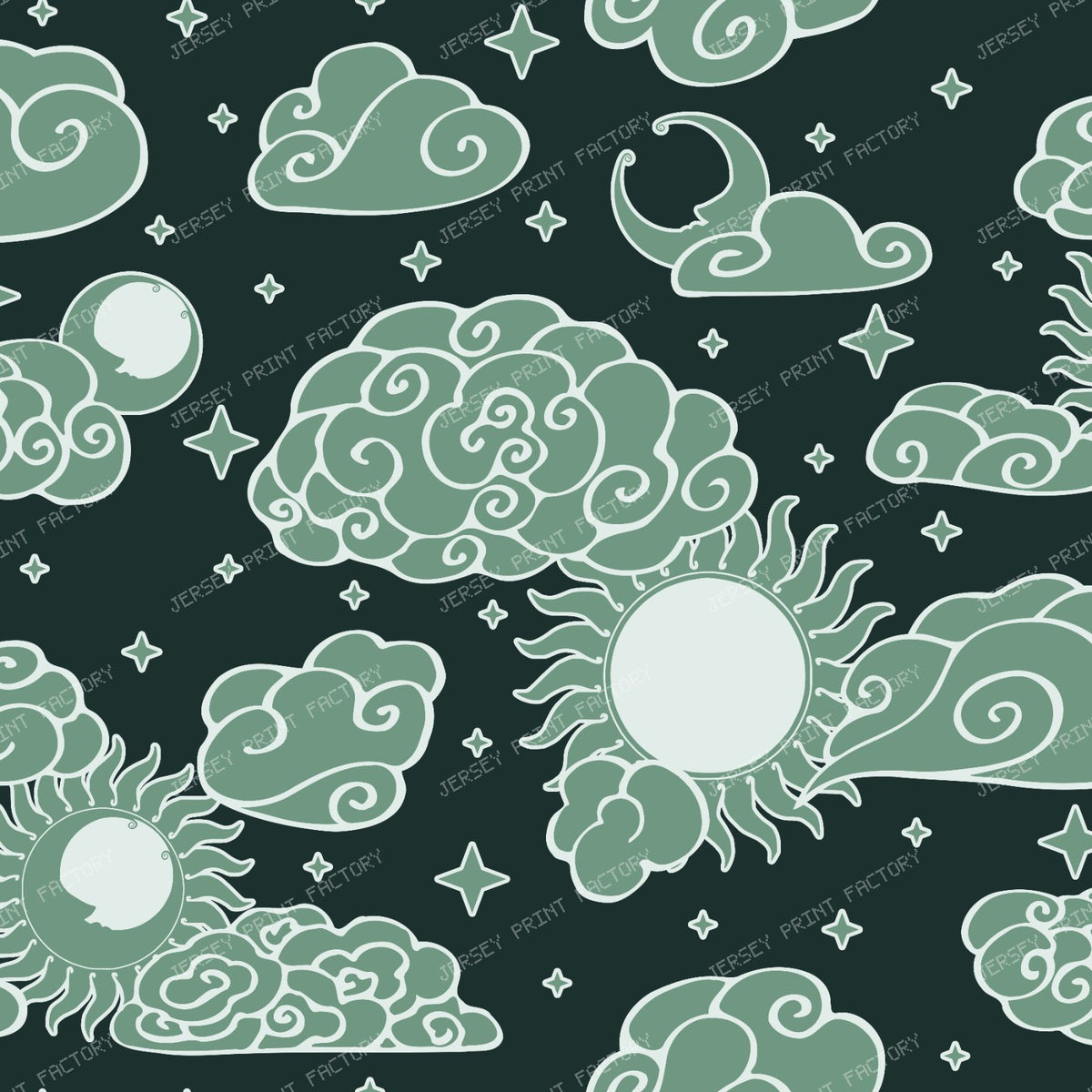 Astro-Engraving Toile Small (Midnight Hearth) — Cosmic Nebula