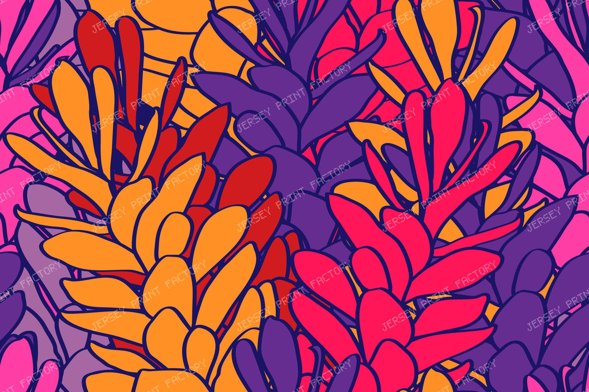 Tropical Ginger Vine Floral — Midnight