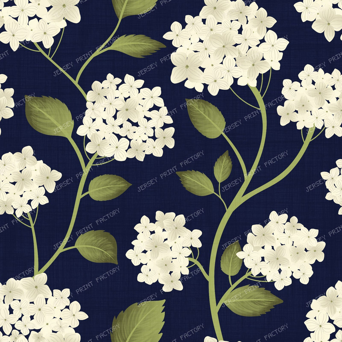 Blue Hydrangea Botanical — Moody blue