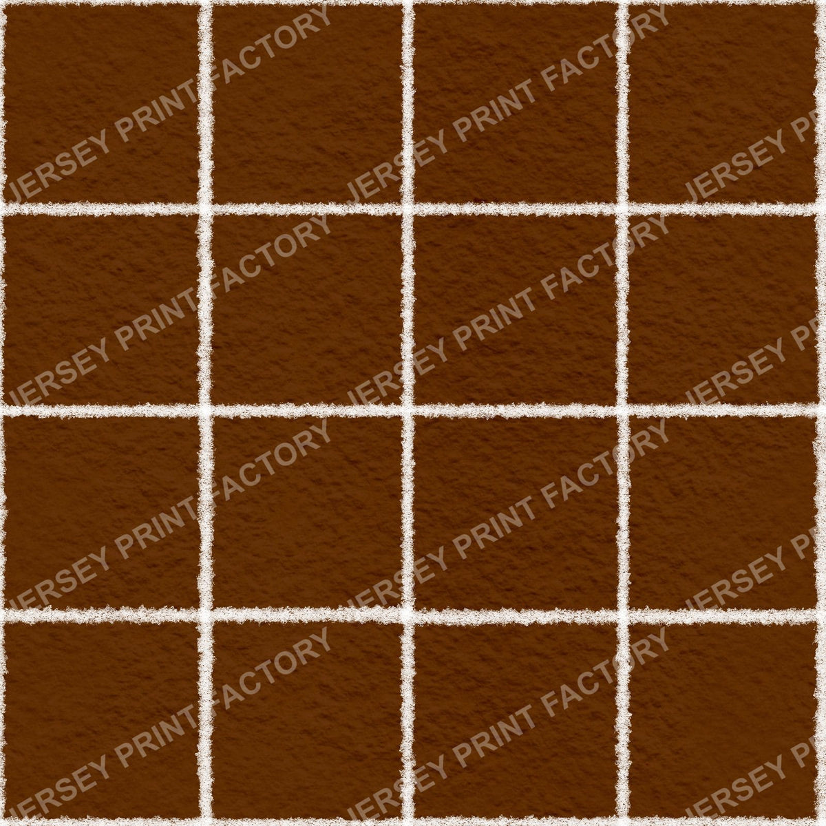 White chalk style grid lines on brown